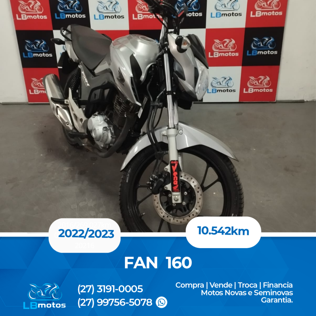 CG Fan prata – LB Motos